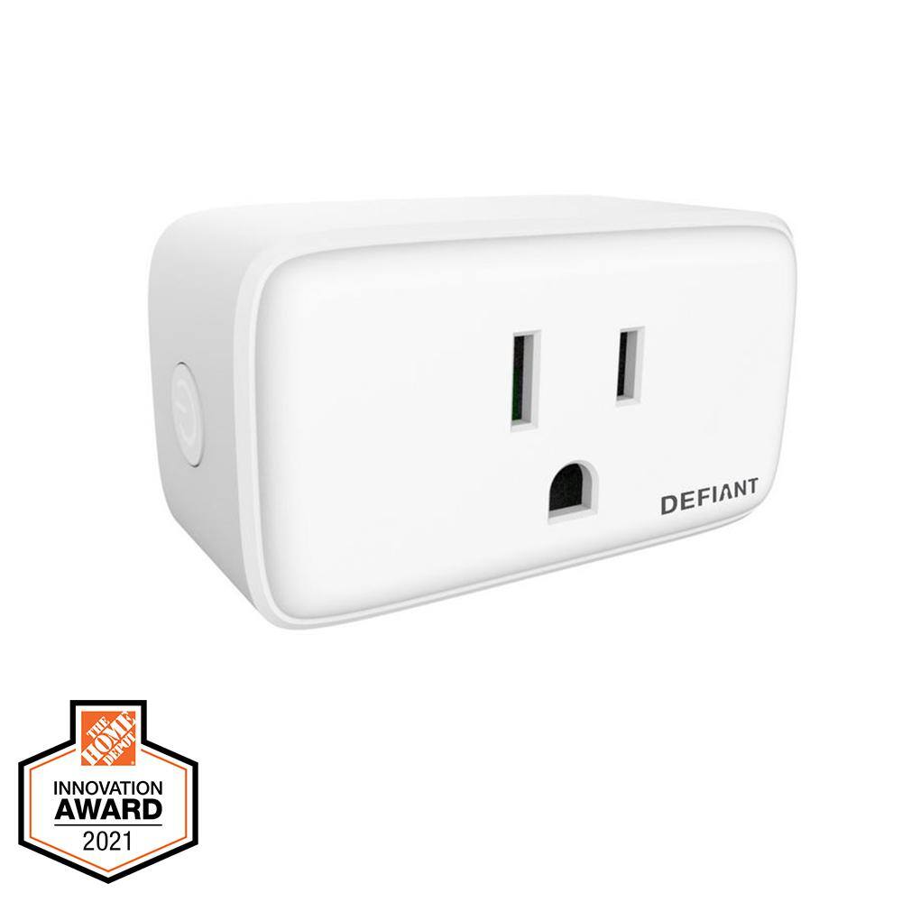 Defiant 15 Amp 120Volt Smart WiFi Bluetooth Plug with 1 Outlet