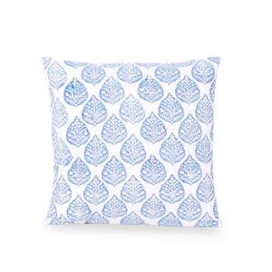 Broadmoor Modern Royal Blue Handcrafted Fabric 18 in. x 18 in. Throw Pillow Cover