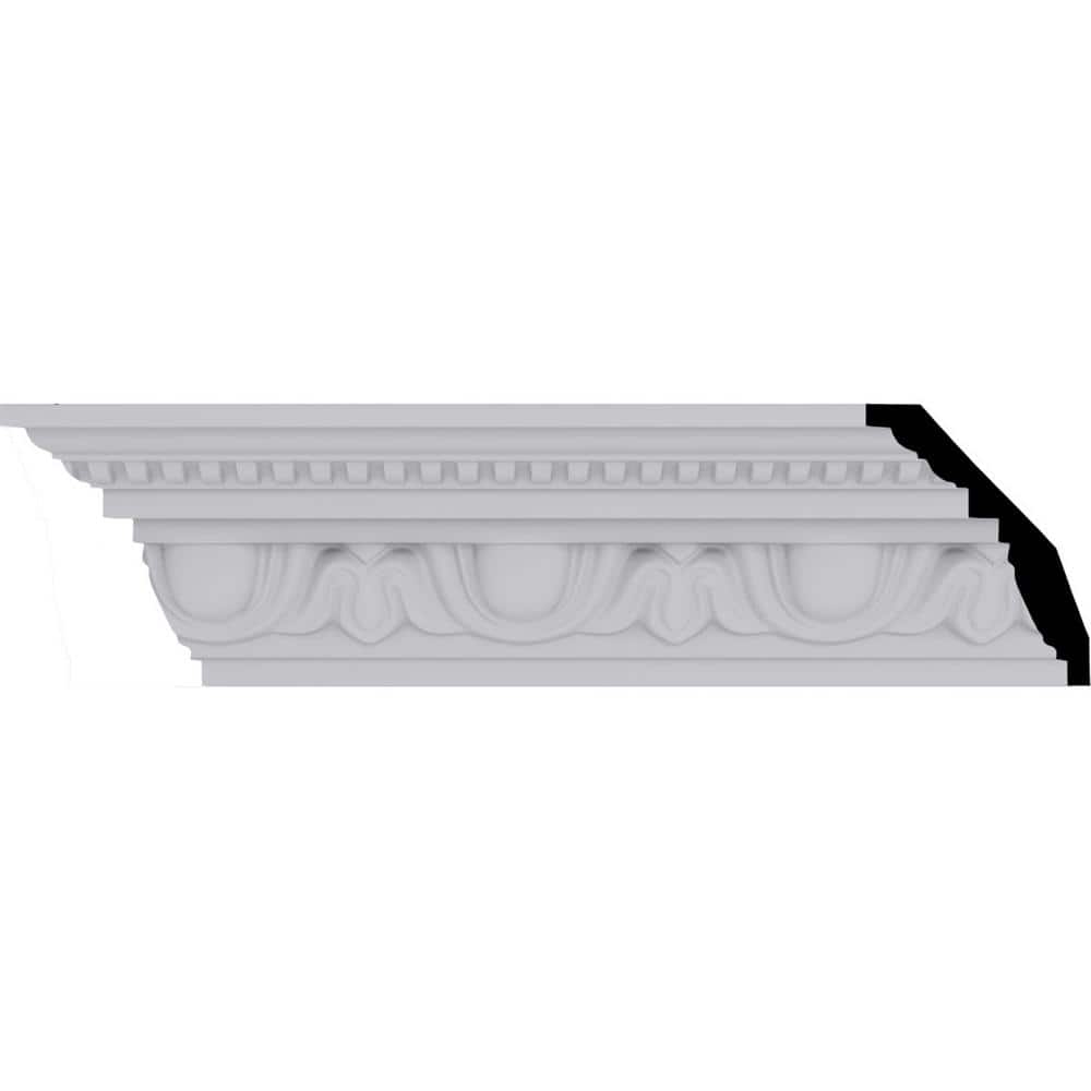 Edinburgh Primed Architectural Crown Moulding 7-ft 10-1/2-in