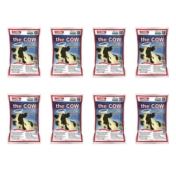 Baccto Wholly Cow Horticulture Peat and Composted Manure, 40 Qt. (8-Pack)