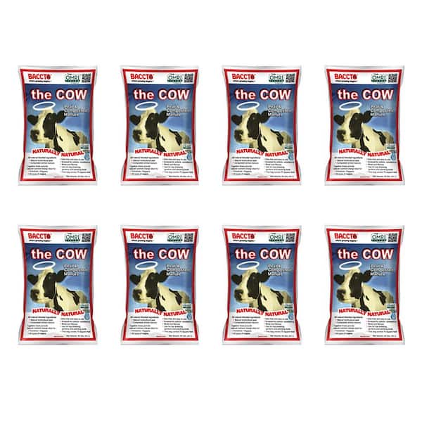 Unbranded Baccto Wholly Cow Horticulture Peat and Composted Manure, 40 Qt. (8-Pack)