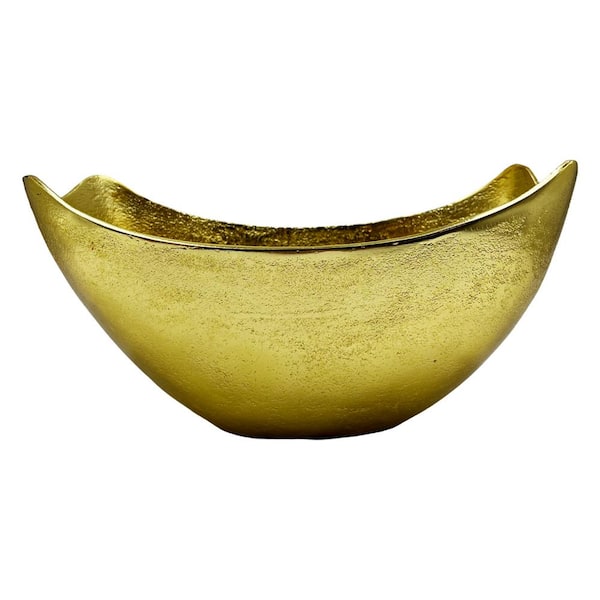 castellousa Aluminum Gold Modern Decorative Fruit Bowl