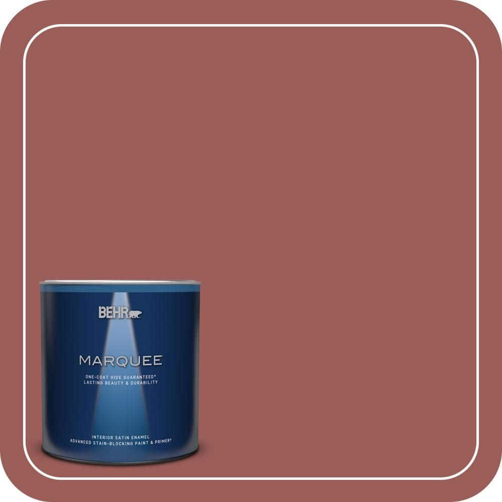 1 qt. #PMD-86 Arabian Red Satin Enamel Interior Paint & Primer price history on PriceWatchPro