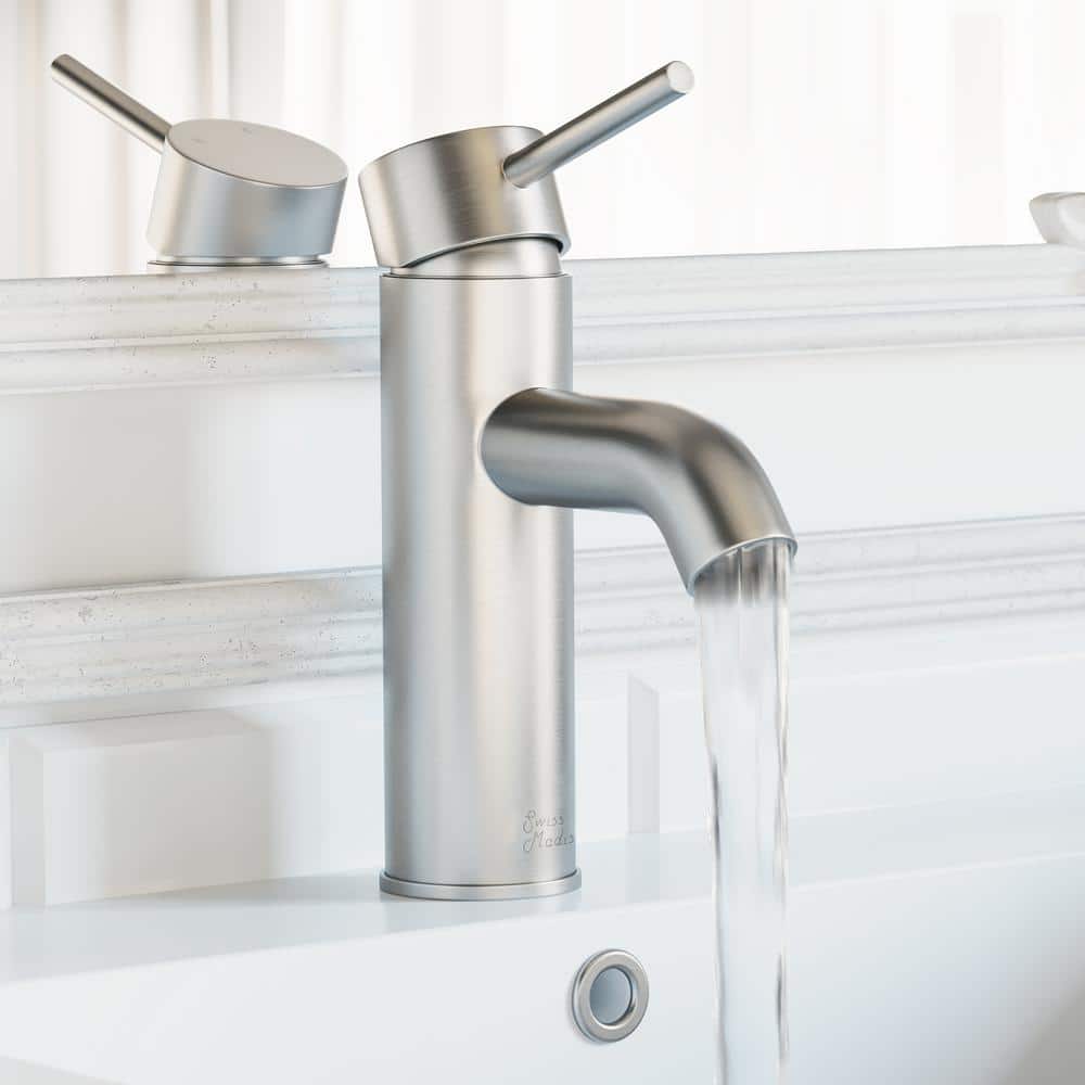 Ivy Single Hole Single-Handle Bathroom Faucet in Brushed Nickel