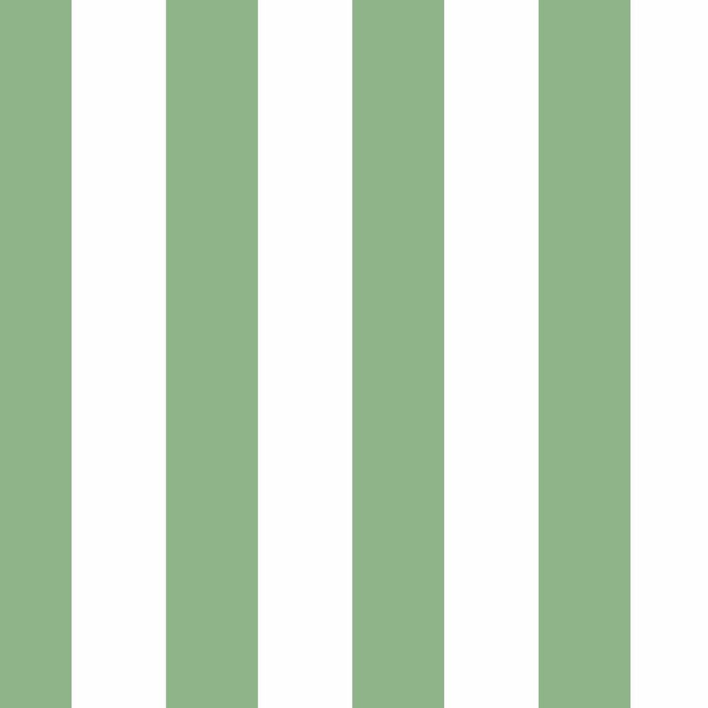 19" x 19" Green and White Polyester Outdoor Wicker Seat Cushion Set