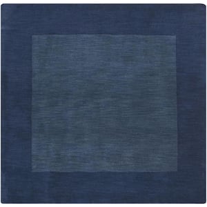 Foxcroft Navy 6 ft. x 6 ft. Indoor Square Area Rug