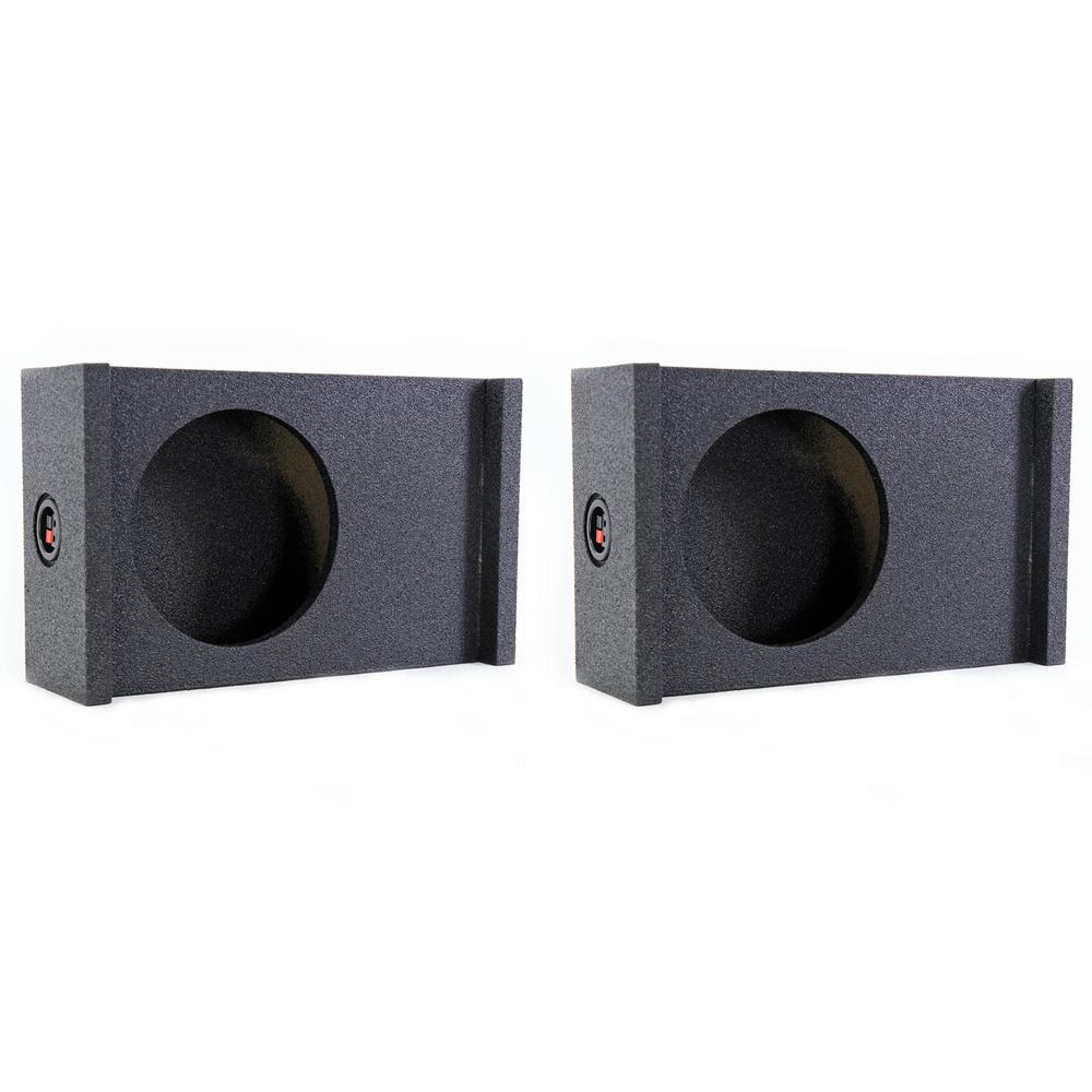 Single 12 in. Universal Downfire/Behind Seat Sub Box (2-Pack)