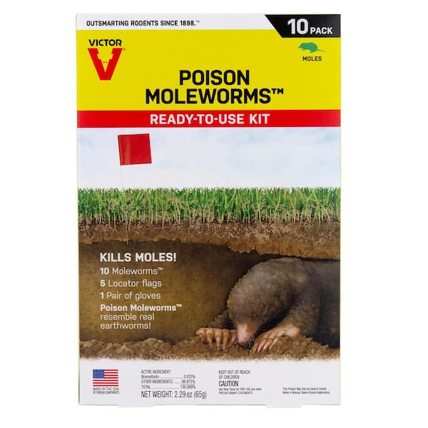 Victor Poison Moleworms (10-Pack)