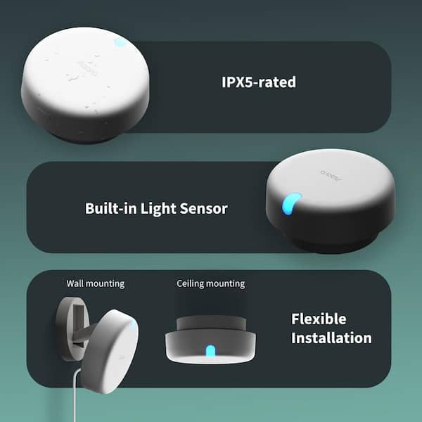 Aqara Wireless Mini Switch T1- Versatile 3-Way Control Button for Smart  Home Devices, Requires Aqara Hub, Matter Support WL-R02D - The Home Depot