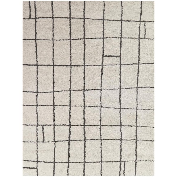 Cerulli Cream 8 ft. x 10 ft. Abstract Area Rug