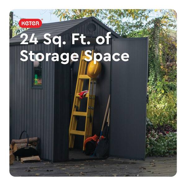 Keter Darwin 4 ft. W x 6 ft. D Outdoor Durable Resin Plastic