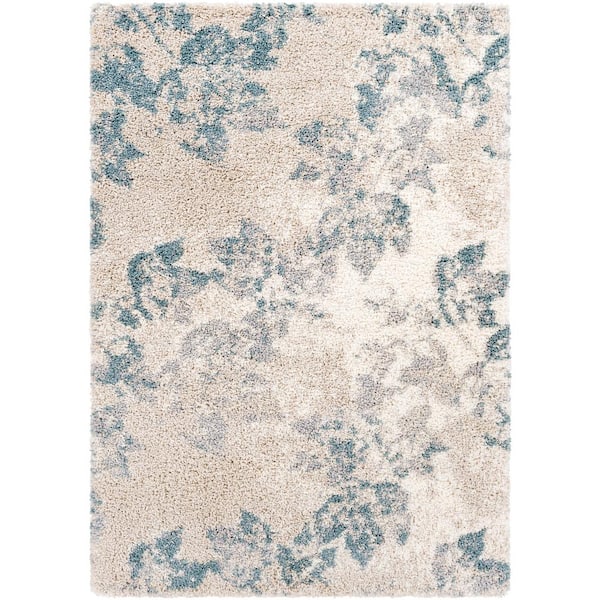 Artistic Weavers Souris Aqua/Gray Modern 5 ft. x 7 ft. Indoor Area Rug