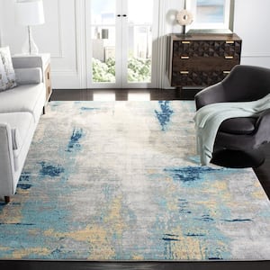 Jasper Grey/Gold 12 ft. x 15 ft. Abstract Area Rug