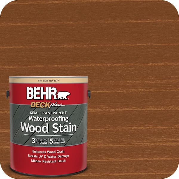 1 gal. #ST-122 Redwood Naturaltone Semi-Transparent Waterproofing Exterior Wood Stain