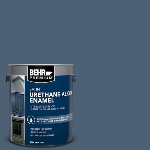 1 gal. #PPU14-19 English Channel Urethane Alkyd Satin Enamel Interior/Exterior Paint