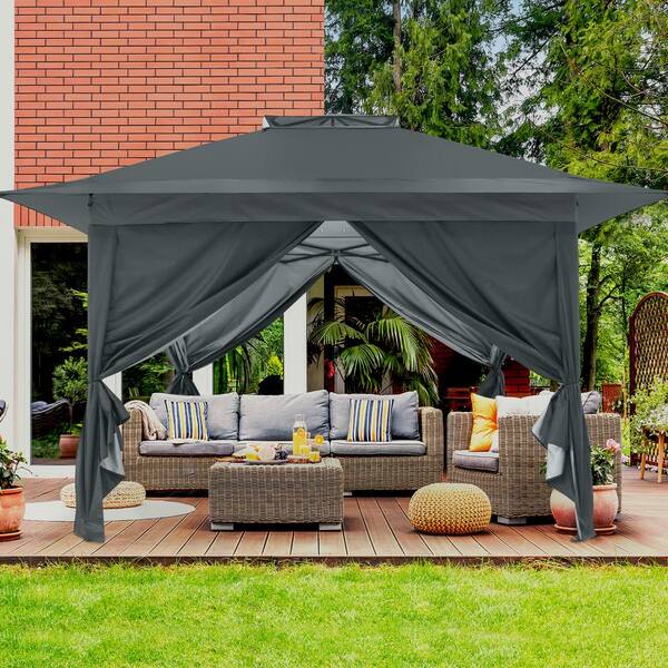 テント・タープ groundcoverTARPtoTARP ACORNHOUSE3.45 EAGLE PEAK 13 ft. x 13 ft. Outdoor Patio Pop-Up Instant