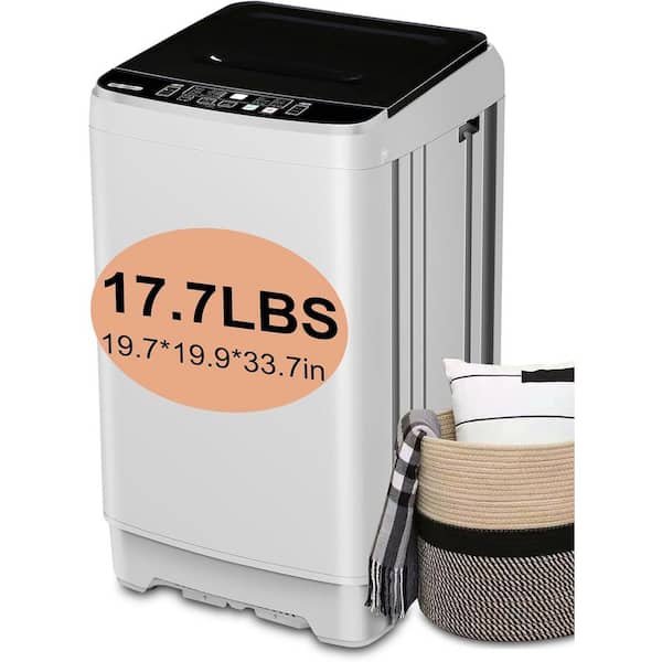 1.38 cu. ft. 17.7 lbs. Full-Automatic Smart Home Top Load Washer, Washing Machine w/ Drain Pump, 10 Wash Program in Gold