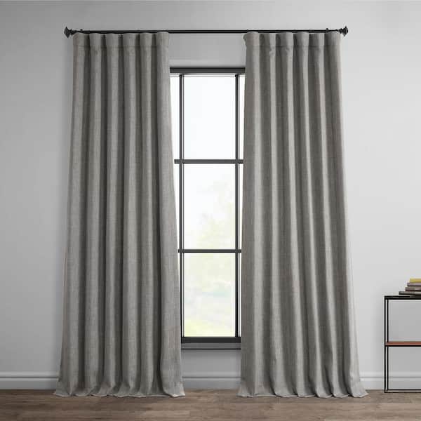 Exclusive Fabrics & Furnishings Clay Solid Rod Pocket Room Darkening Curtain - 50 in. W x 84 in. L (1 Panel)