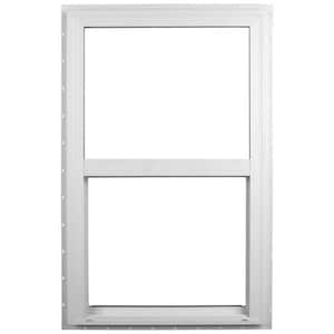 35.5 in. x 47.5 in. 500 Series White Vinyl Insulated Single Hung Window with HPSC Glass, Screen Included