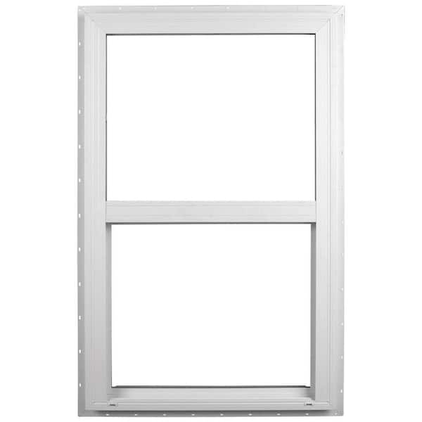 Ply Gem 23.5 in. x 47.5 in. 500 Series White Vinyl Single Hung Window with HPSC Glass, Screen Included