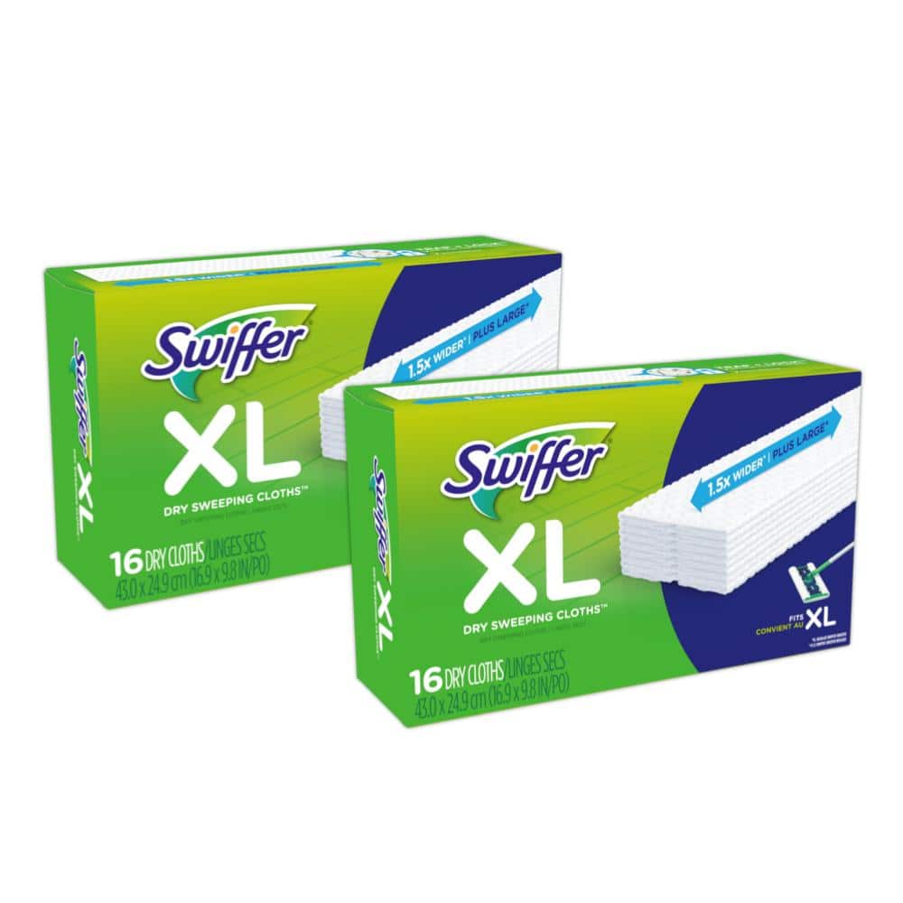 16-Count, 4-Pack Sweeper Professional XL Unscented Dry Sweeping Cloth Refills