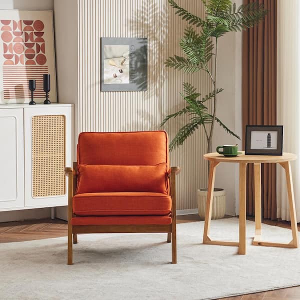 Karl home Orange Arm Chair with Wide Armrest K1G98000060