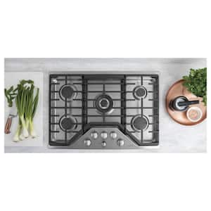 30 in. Gas Cooktop in Stainless Steel with 5 Burners including 20,000 BTU Triple Ring Burner