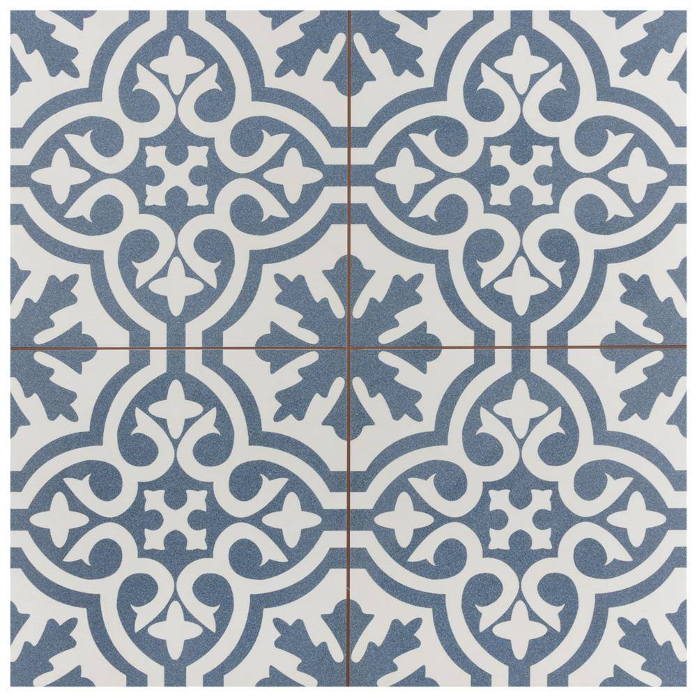 Berkeley Blue 17-5/8 in. x 17-5/8 in. Ceramic Floor and Wall Tile (13.14 sq. ft./Case) price history on PriceWatchPro