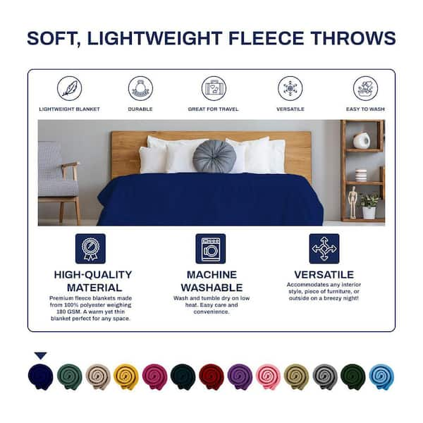 Navy cheap blue throws