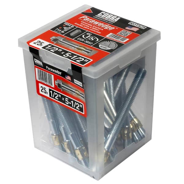 1/2 in. x 5-1/2 in. Anchor (25-Pack)