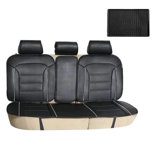 FH Group Futuristic Leather 52 in. x 58 in. x 1 in. Rear Seat Cushions