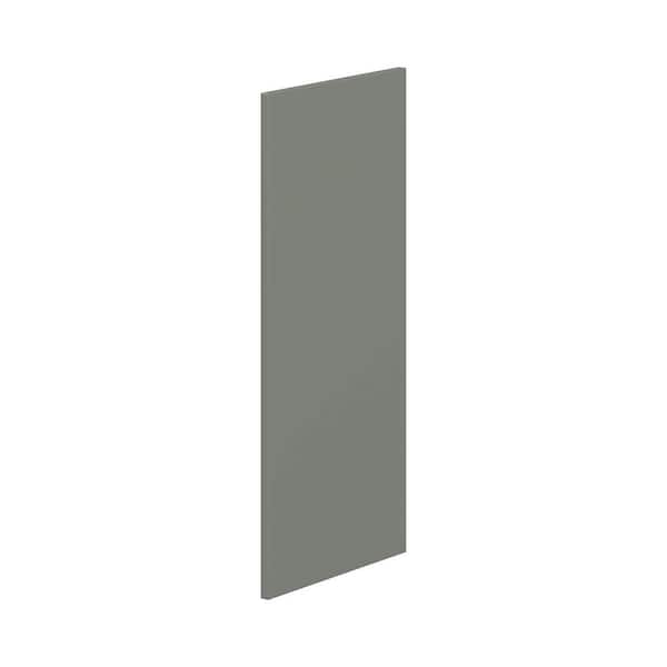 Fairview Moss Green Slim Shaker Wall End Panel (14 in. W x 32.5 in. H x 0.63 in. D)
