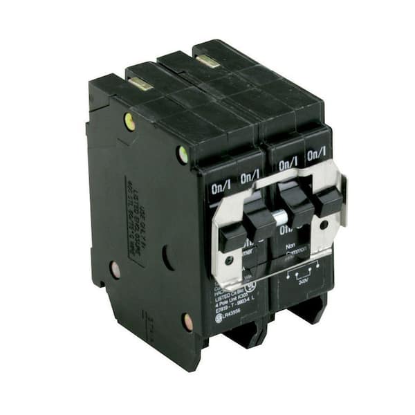 Eaton BR 1-20 Amp 2 Pole 1-40 Amp 2 Pole BQC (Common Trip) Quad Circuit Breaker