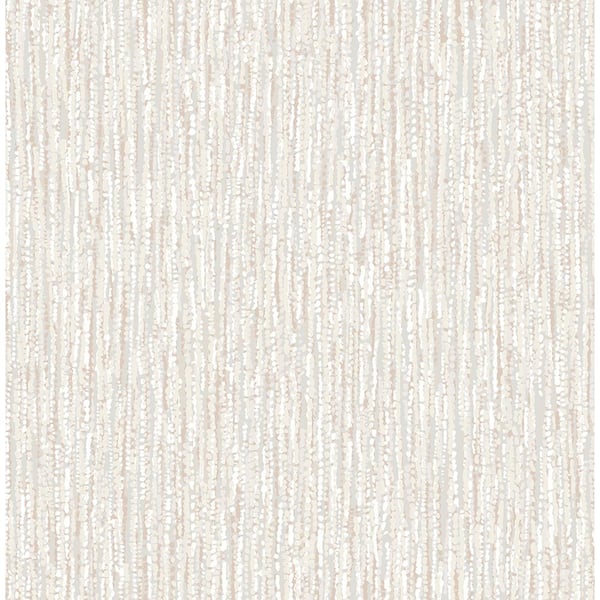 A-Street Prints Corliss Blush Beaded Strands Matte Non-pasted Paper Wallpaper
