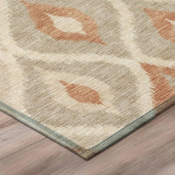 Chantille Machine Washable Indoor/Outdoor Abstract ACN3121 Putty 3 ft. x 4 ft. Area Rug