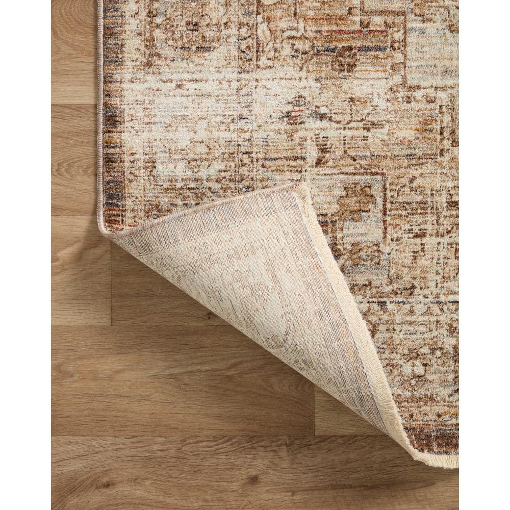 Sorrento Vintage Ivory Wool Blend 5'3" x 7'6" Area Rug