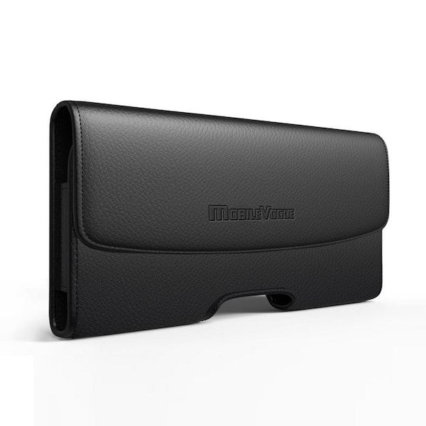 Universal Dual Pocket Horizontal Holster Leather Case