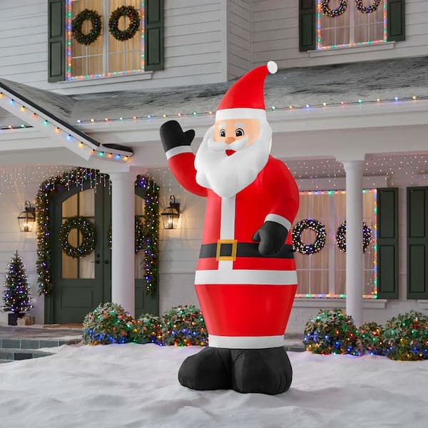 9 ft Giant Sized LED Santa Airblown Inflatable