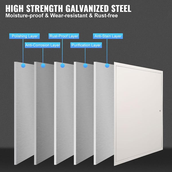 SKONYON 16 in. x 16 in. Galvanized Steel Access Panel for Drywall