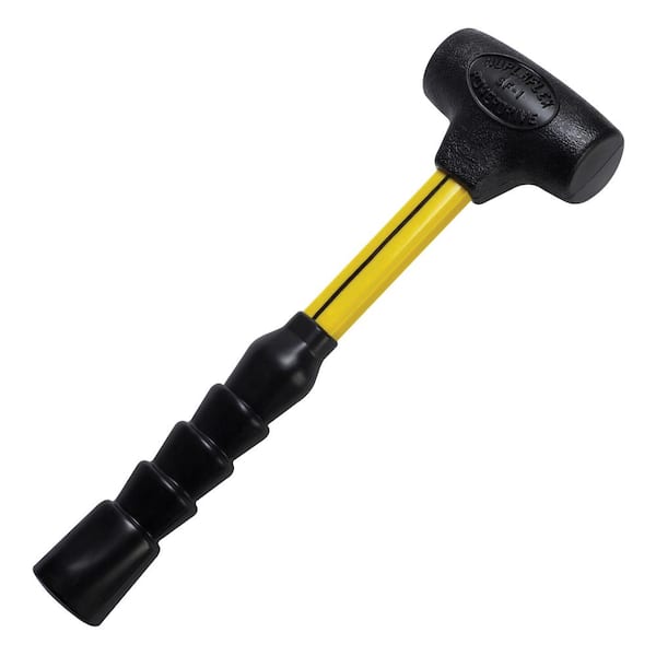 2 lbs. Non-Marring Power Drive Dead Blow Hammer with Durable 13.75 in Fiberglass Handle and Non-Slip Super Grip