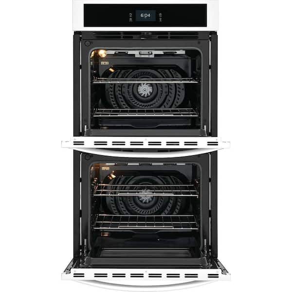 27 in. Double Electric Built-In Wall Oven with Convection in White