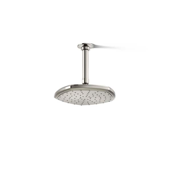 KOHLER Occasion 1-Spray Patterns with 2.5 GPM 8 in. Wall Mount Fixed Shower Head in Polished Nickel