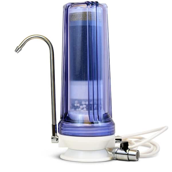 Premium 7-Stage Counter Top Water Filtration System in Clear