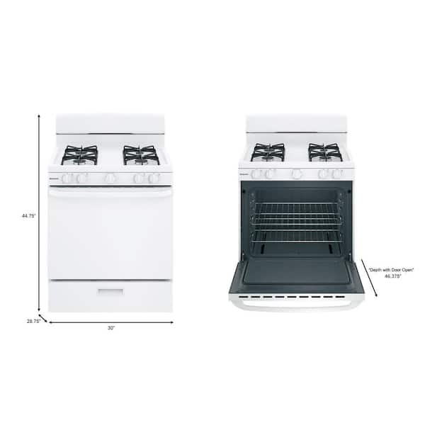 Hotpoint RGBS200DMWW 30 Free Standing Gas Range