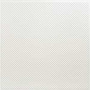 3D Falkirk Retro IV 23 in. x 23 in. White Faux Grate PVC Decorative Wall Paneling (10-Pack)
