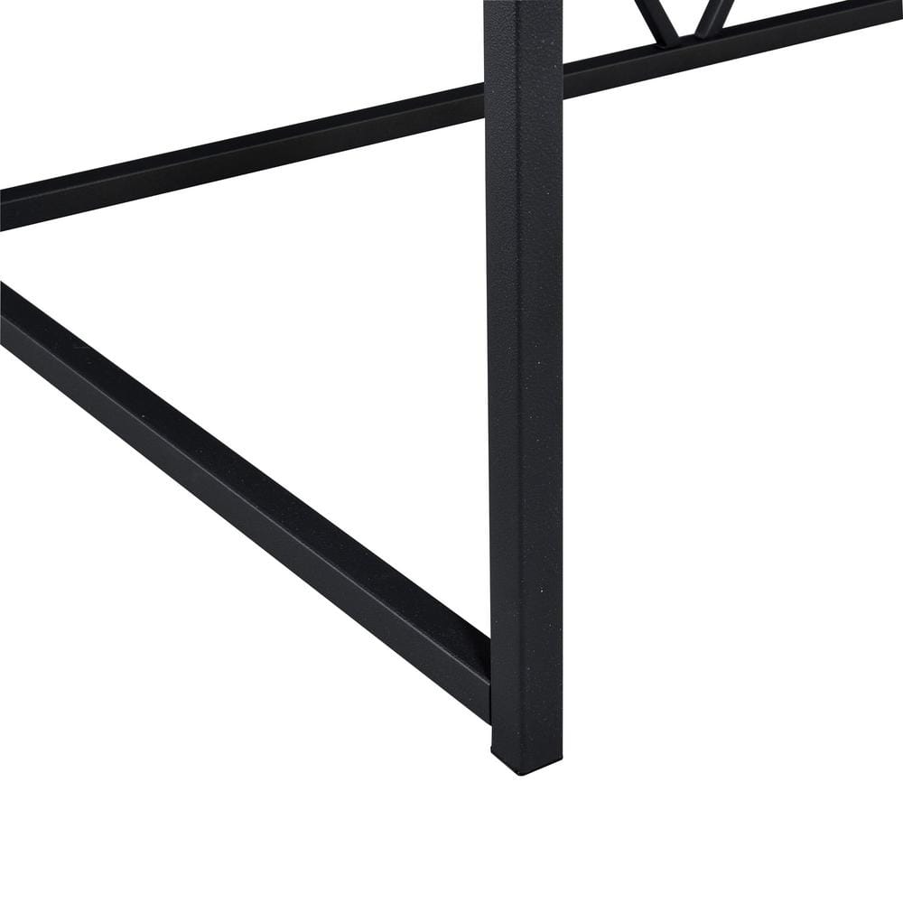 Peyton Industrial Home Office Desk with Drawer and Power Outlet