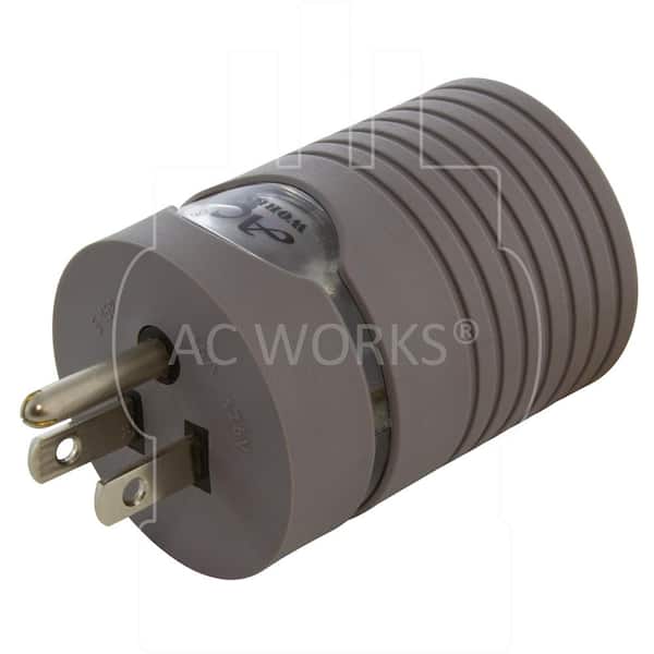 AC WORKS EVSE Upgrade EV Charging Adapter 15 Amp Household Plug to