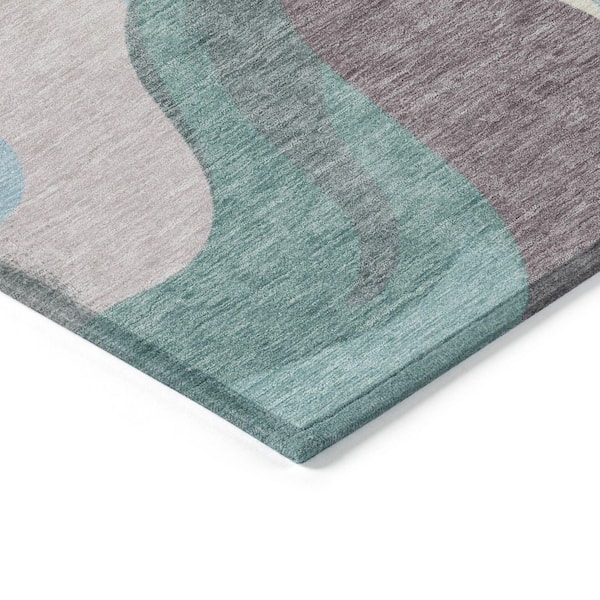 Chantille Machine Washable Indoor/Outdoor Abstract ACN2186 Taupe 9 ft. x 12 ft. Area Rug