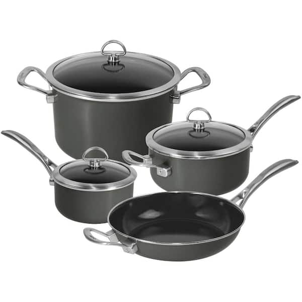Chantal Copper Fusion 7-Piece Cookware Set in Onyx