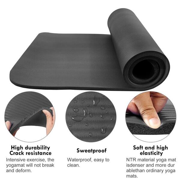 Fitness Premium Yoga Mat, Non Slip TPE Material for Extra Grip, Extra  Padded, Exercise & Fitness, Great for Yoga, Pilates and More, Home & Gym